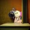 Cute and soft plush toy cat-shaped pendant, car backpack keychain Application Scenario